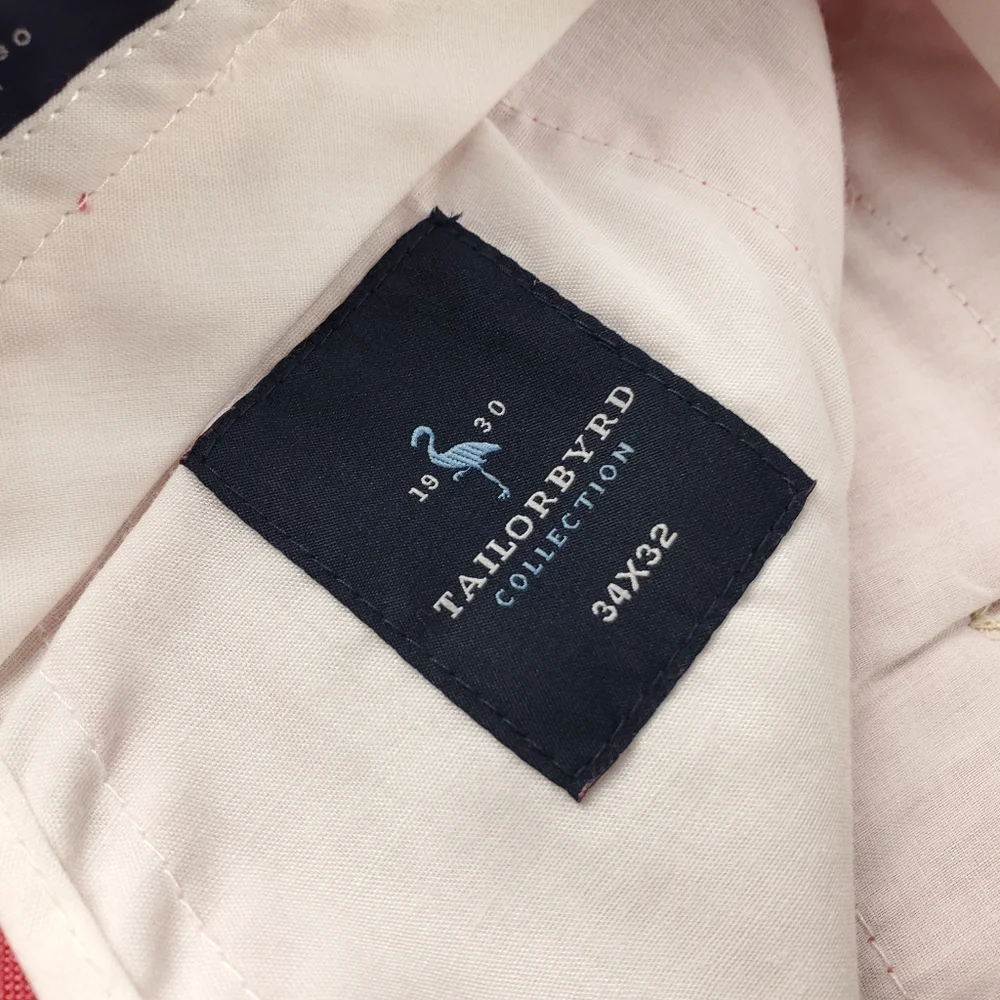 Tailorbyrd Men's Chinos - Coral